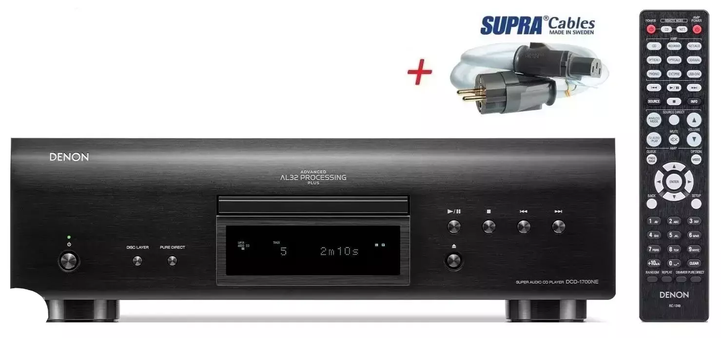 Denon DCD-1700NE SACD přehrávač Černá