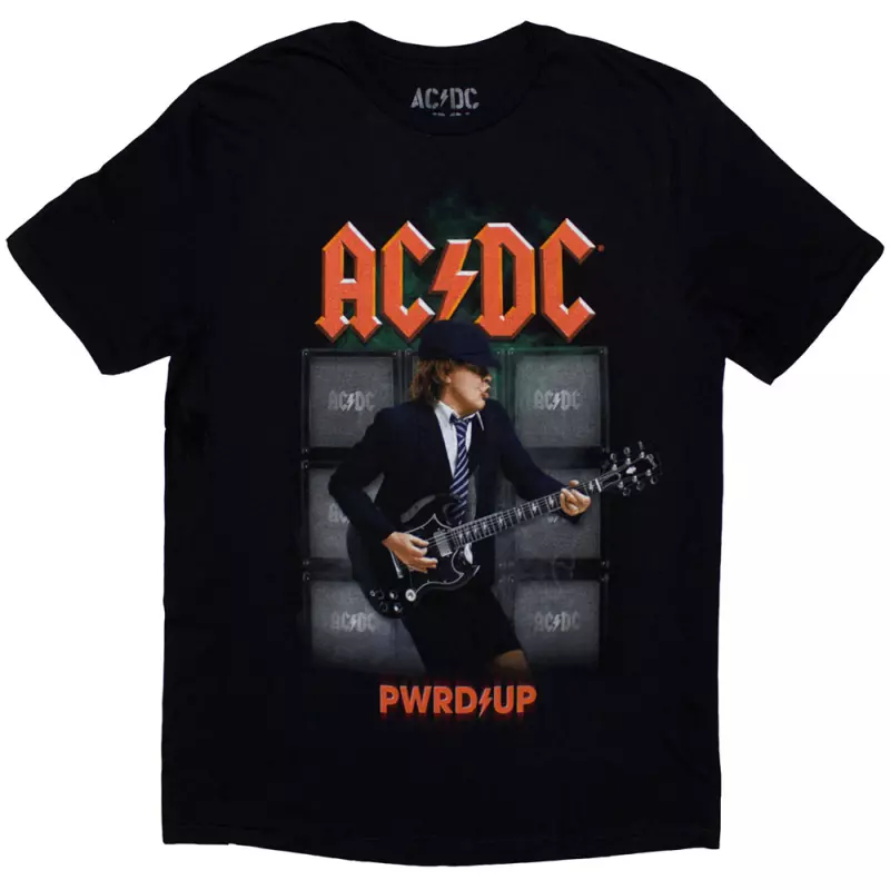 Ac/dc Unisex T-shirt: Angus Soundwall Prw-up Eu Tour '24 (back Print & Ex-tour) (xx-large) XXL