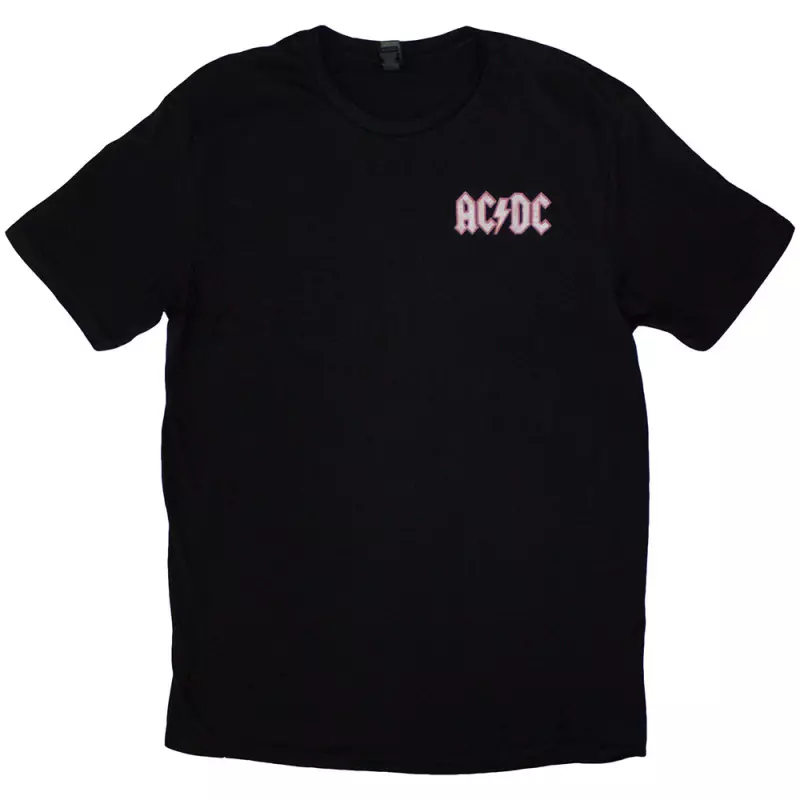 Ac/dc Unisex T-shirt: Mini Logo / Dirty Deeds (back Print) (large) L