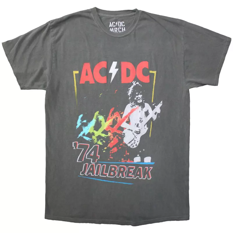 Ac/dc Unisex T-shirt: Vintage '74 Jailbreak (xx-large) XXL