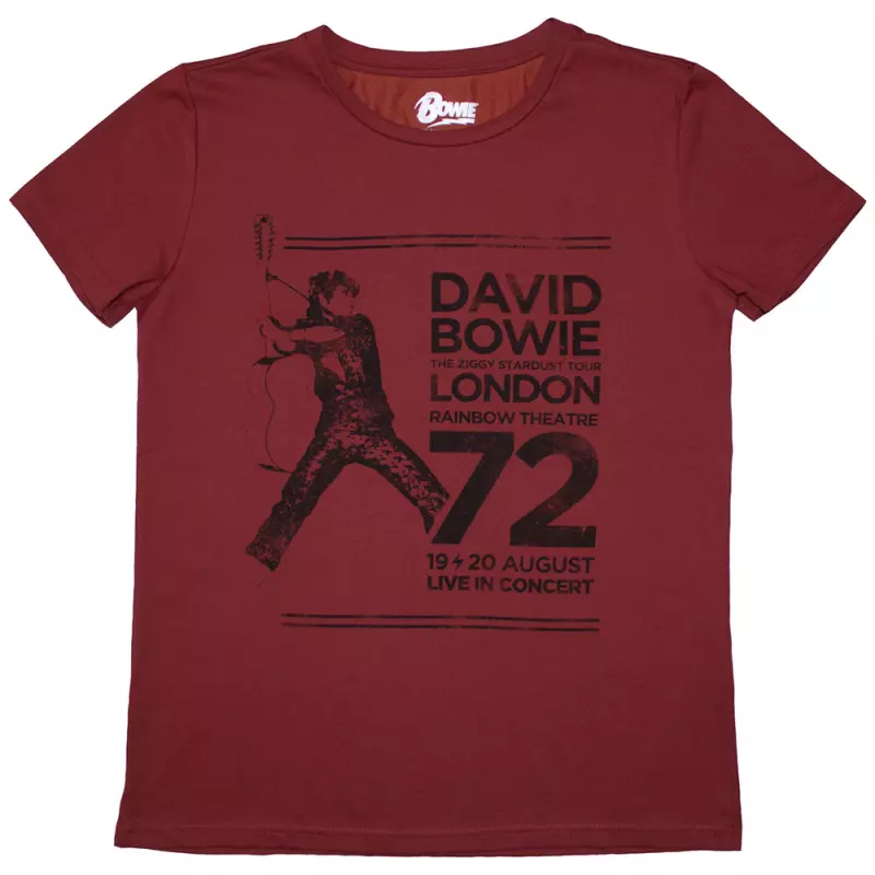 David Bowie Ladies T-shirt: Rainbow Theatre (medium) M