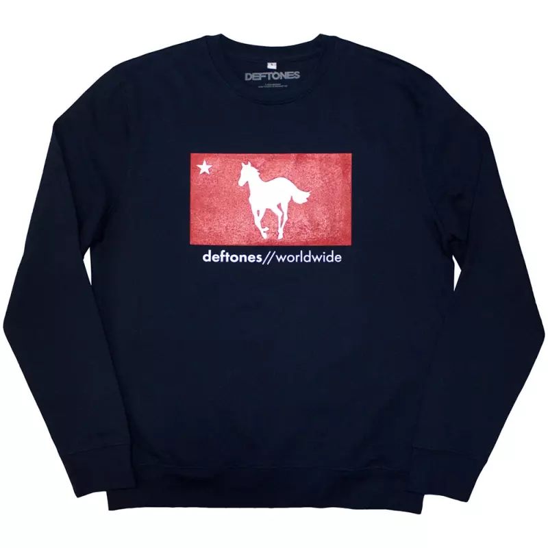 Deftones Unisex Sweatshirt: Star & Pony (medium) M