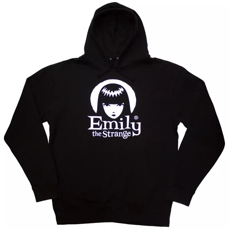 Emily The Strange Unisex Pullover Hoodie: Halo Logo (large) L