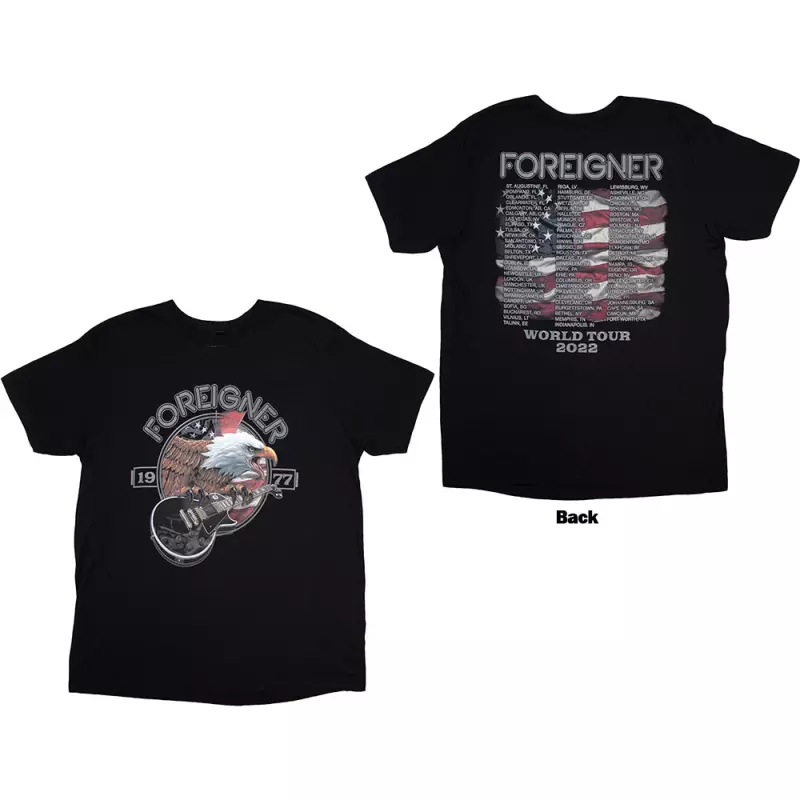 Foreigner Unisex T-shirt: Eagle (x-large) XL