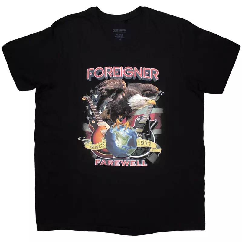 Foreigner Unisex T-shirt: Farewell Eagle (medium) M