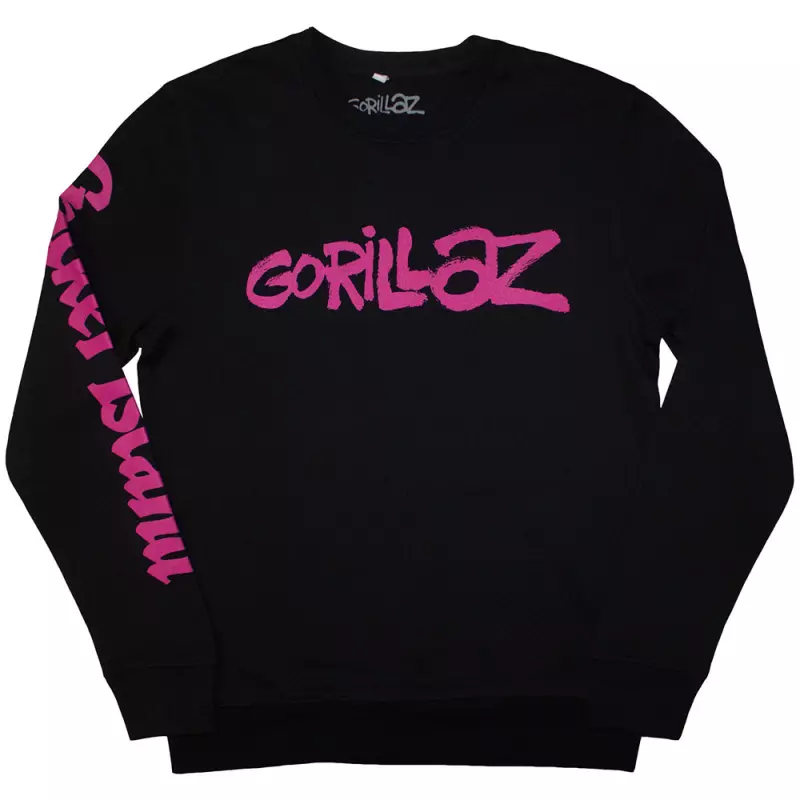 Gorillaz Unisex Sweatshirt: Craker Island Pazuzu Spiral (back & Sleeve Print) (xx-large) XXL