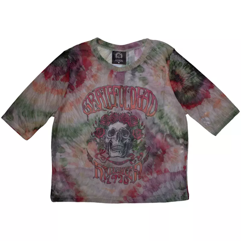 Grateful Dead Ladies Crop Top: Stony Brook Bertha (mesh) (medium) M