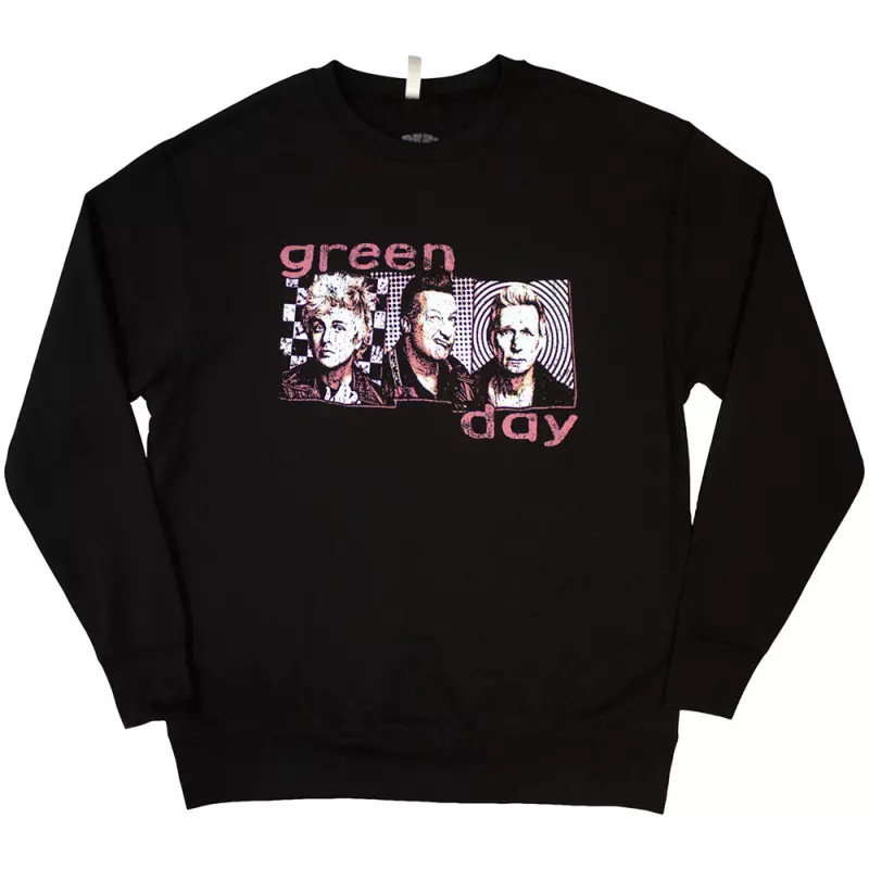 Green Day Unisex Sweatshirt: 80's Summer Photo (medium) M