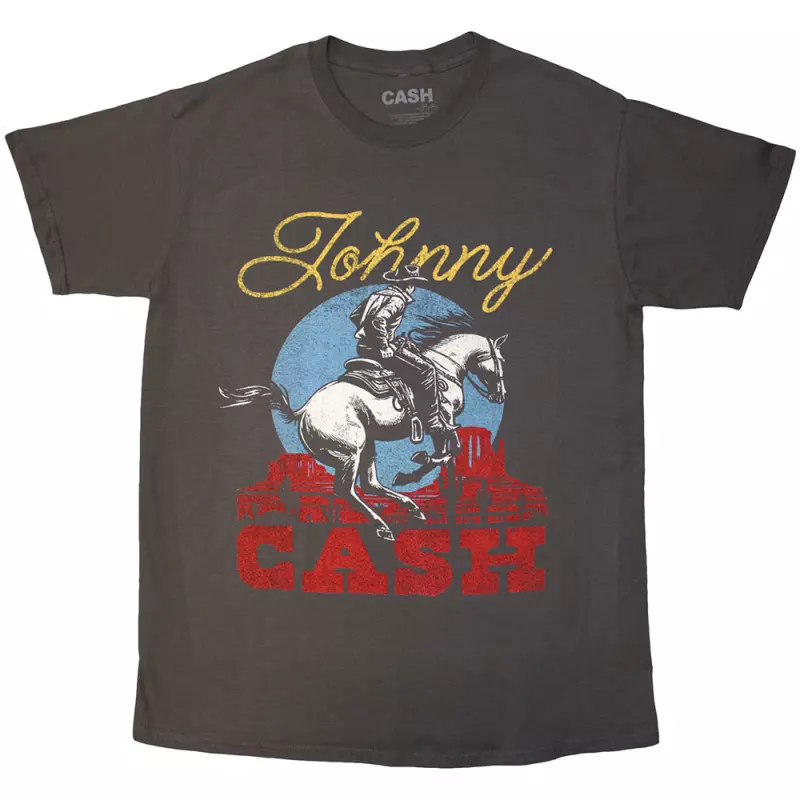 Johnny Cash Unisex T-shirt: Gallop (large) L