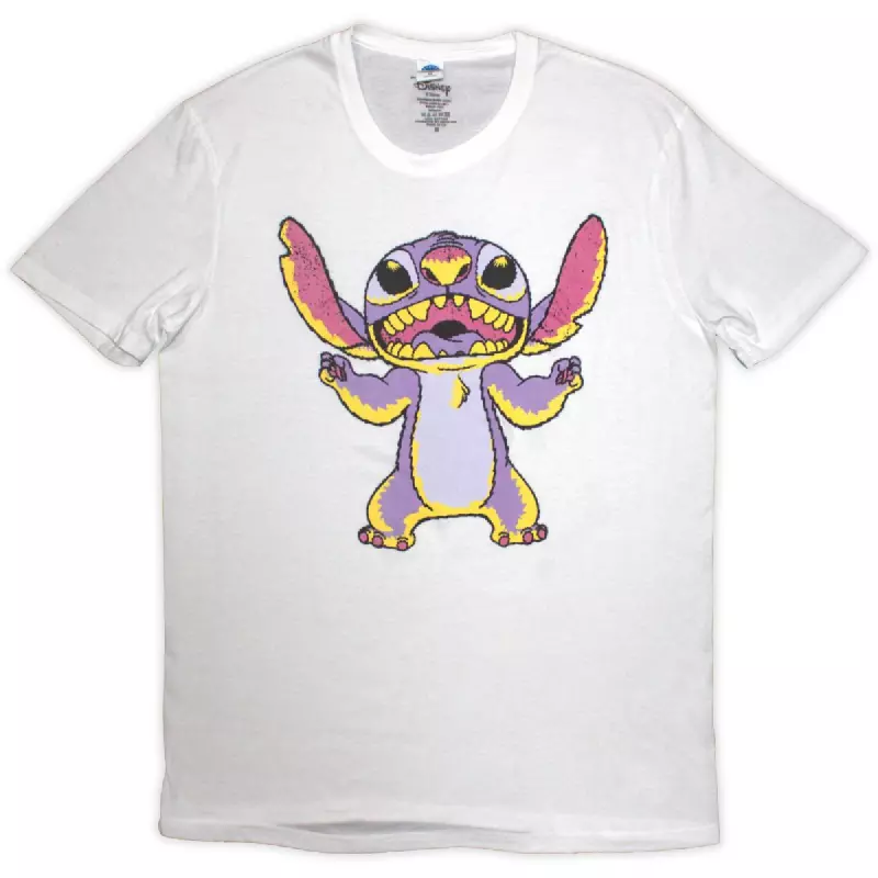 Lilo & Stitch Unisex T-shirt: Purple Stitch (x-large) XL