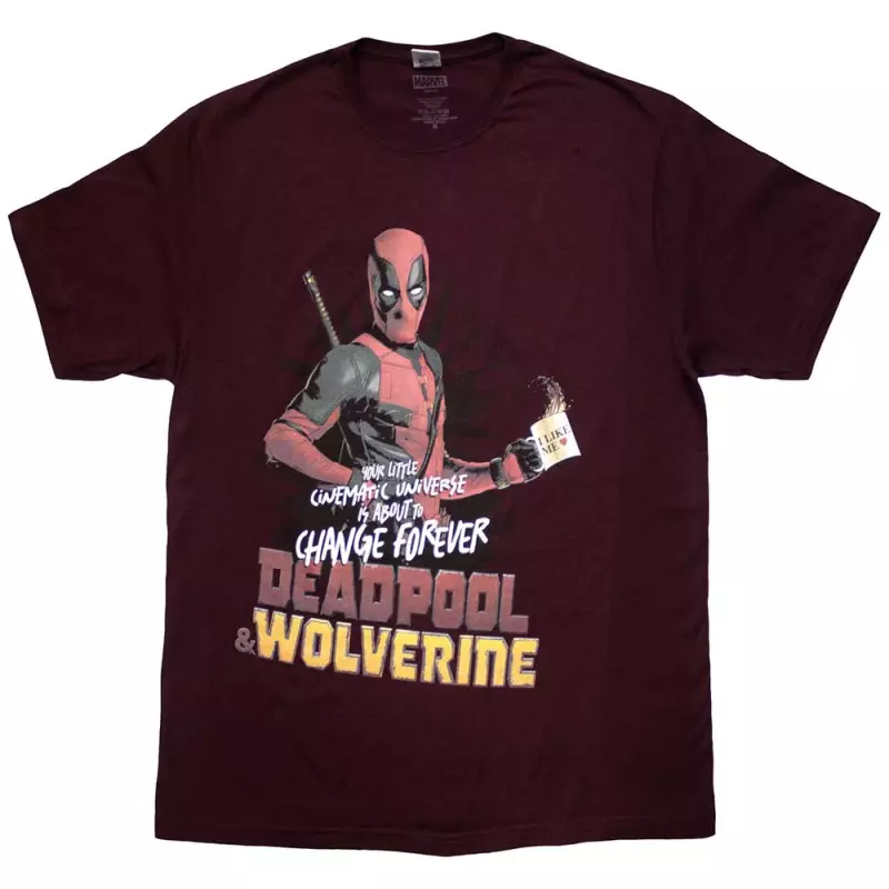 Marvel Comics Unisex T-shirt: Deadpool & Wolverine Change Universe (small) S