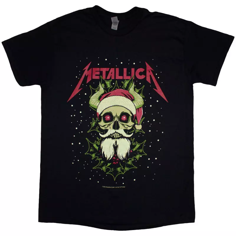 Metallica Unisex T-shirt: Santa Horns (x-large) XL