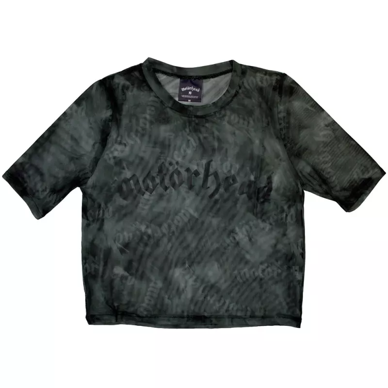 Motorhead Ladies Crop Top: Logo (mesh) (x-small) XS