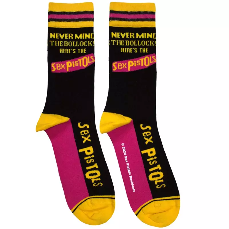 The Sex Pistols Unisex Ankle Socks: Never Mind The Bollocks Stripes