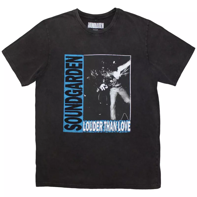 Soundgarden Unisex Stone Wash T-shirt: Louder Than Love (large) L