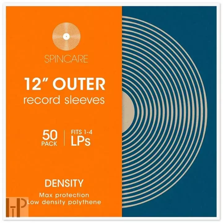 Spincare Density 12 Inch 400g Polythene Outer Vinyl Record Sleeves - 50 Ks