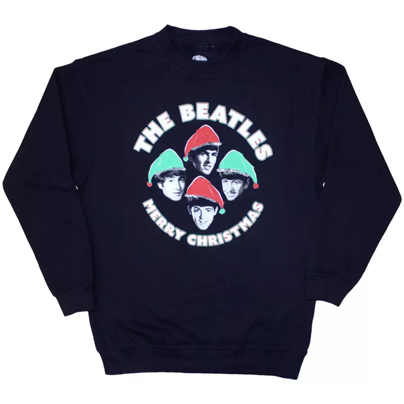 The Beatles Unisex Sweatshirt: Xmas Hats (xx-large) XXL