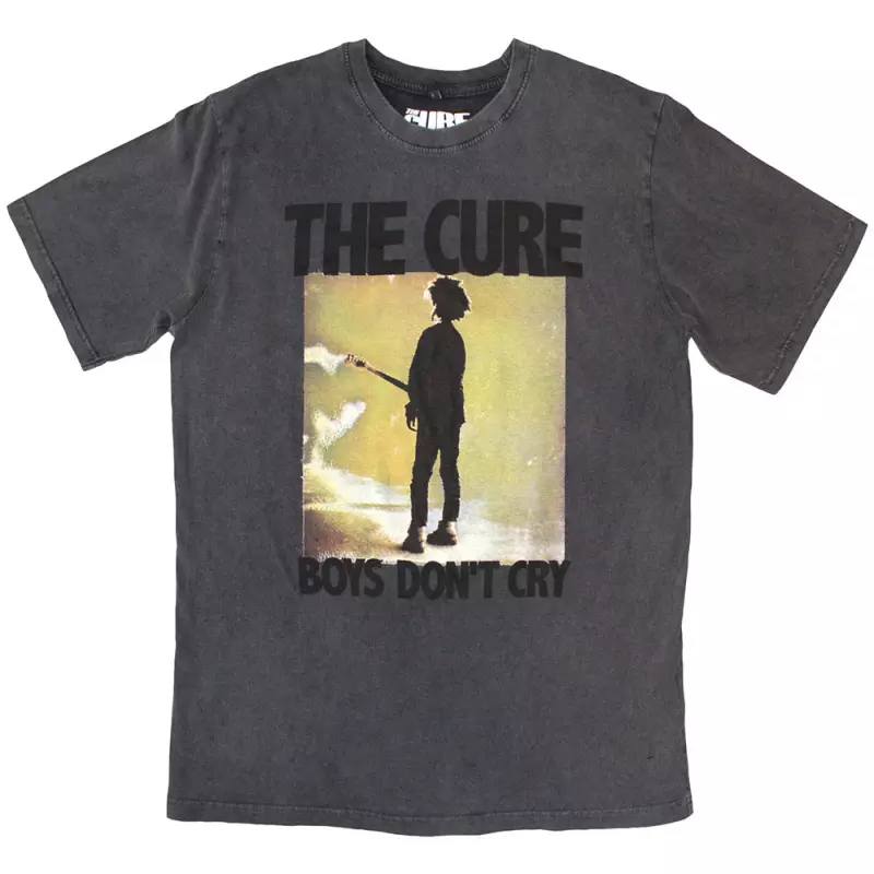 The Cure Unisex Stone Wash T-shirt: Boys Don't Cry Box (x-large) XL