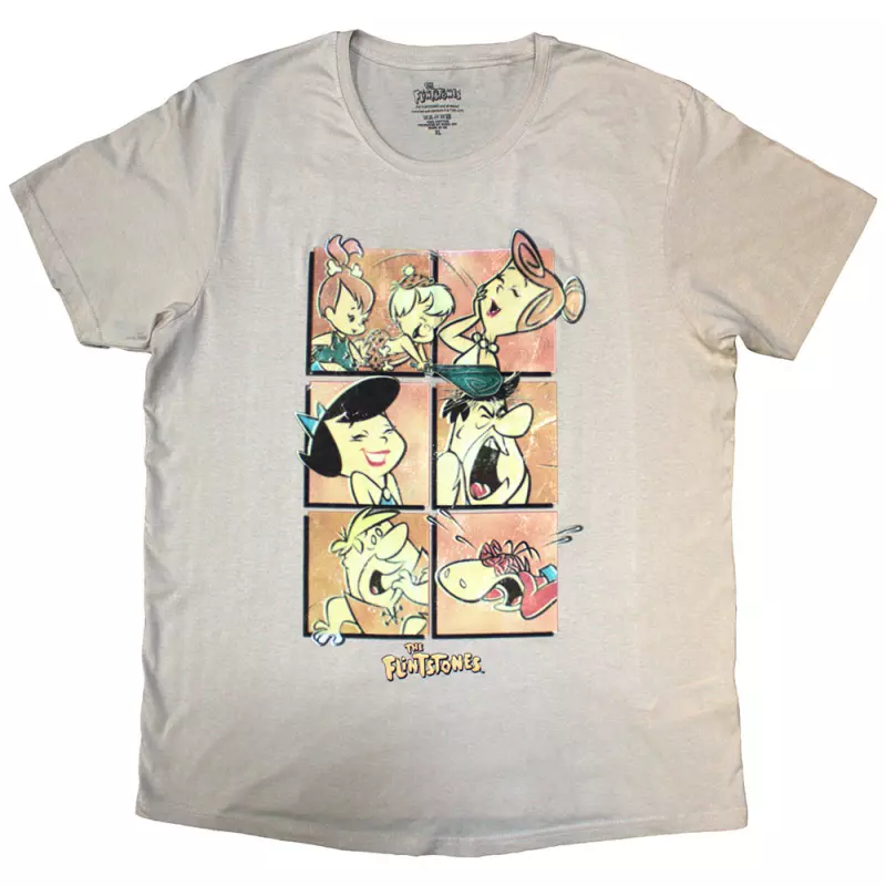 The Flintstones Unisex T-shirt: Flintstones Grid  (medium) M