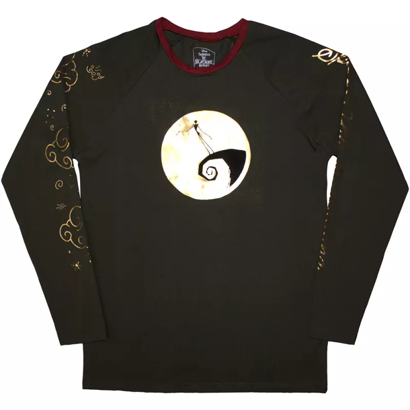 The Nightmare Before Christmas Unisex Long Sleeve T-shirt: Spiral Hill (embellished) (small) S