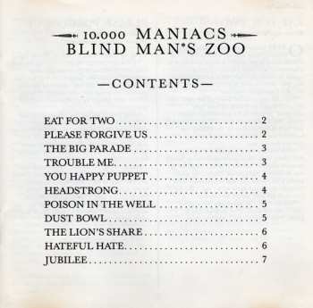 CD 10,000 Maniacs: Blind Man's Zoo 643546