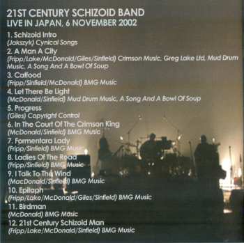 CD 21st Century Schizoid Band: Live In Japan 549560