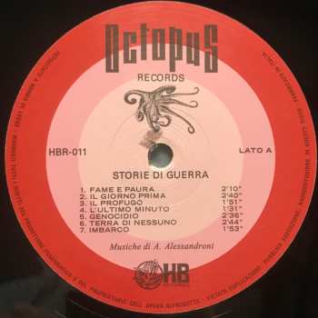 LP Alessandro Alessandroni: Storie Di Guerra LTD 587837