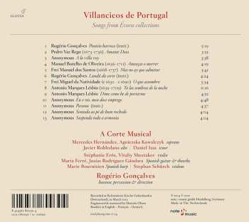 CD A Corte Musical: Villancicos De Portugal - Songs From Évora Collections 599837