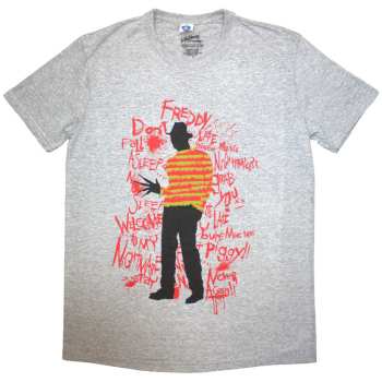 Merch A Nightmare On Elm Street: Tričko Freddy Scribble Font