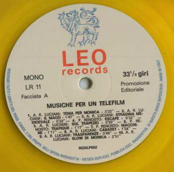 LP Antonio Ricardo Luciani: Musiche Per Un Telefilm CLR 560744