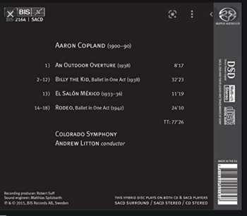 SACD Aaron Copland: Billy The Kid, Rodeo, El Salón México & An Outdoor Overture 595562