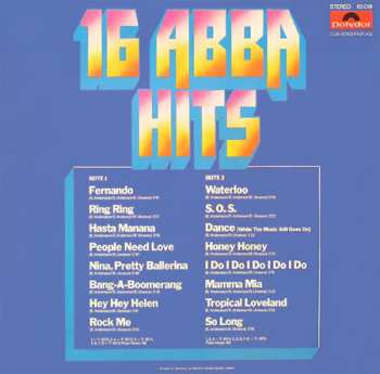 LP ABBA: 16 ABBA Hits 630105