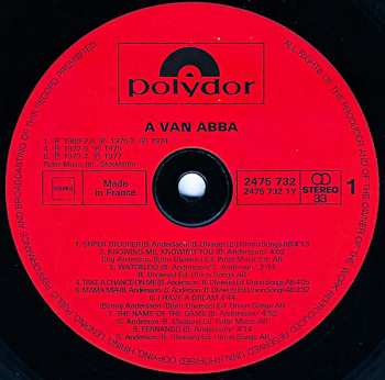 LP ABBA: A Van Abba - Hun Grootste Hits (Hun Grootste Hits Van »Waterloo« Tot »Super Trouper«)  624685