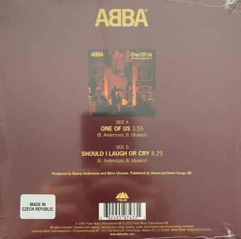 SP ABBA: One Of Us / Should I Laugh Or Cry PIC | LTD 549285