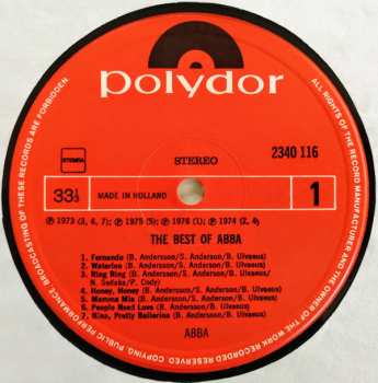 LP ABBA: The Best Of ABBA - Including: Fernando 543205