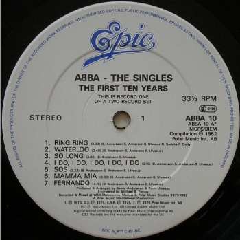 2LP ABBA: The Singles (The First Ten Years) 632321