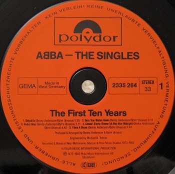 2LP ABBA: The Singles (The First Ten Years) 632738