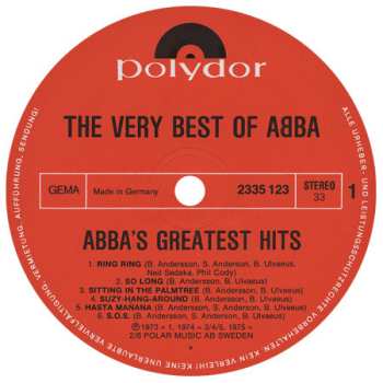 2LP ABBA: The Very Best Of ABBA (ABBA's Greatest Hits) 451130