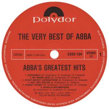 2LP ABBA: The Very Best Of ABBA (ABBA's Greatest Hits) 451130