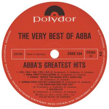 2LP ABBA: The Very Best Of ABBA (ABBA's Greatest Hits) 451130