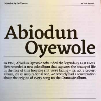 CD Abiodun Oyewole: Gratitude 561522