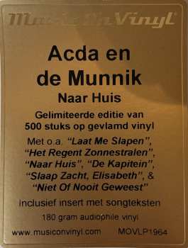 LP Acda en de Munnik: Naar Huis CLR | LTD | NUM 560978