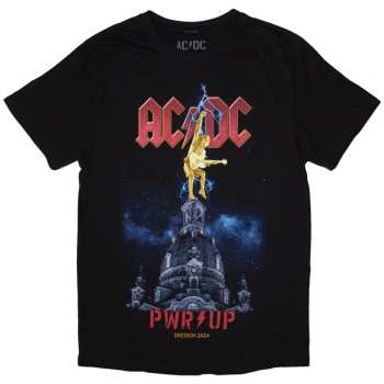  AC/DC: Ac/dc Ladies T-shirt: Pwr-up Dresden '24 (back Print & Ex-tour) (small) S