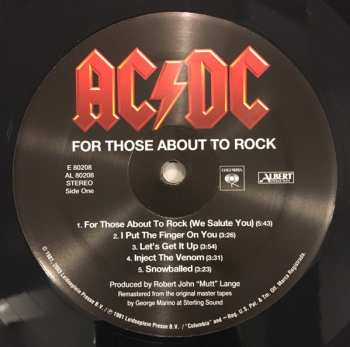 LP AC/DC: For Those About To Rock We Salute You 603550