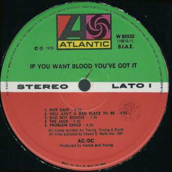 LP AC/DC: If You Want Blood You've Got It 661706