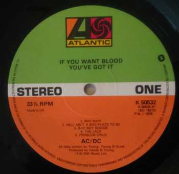 LP AC/DC: If You Want Blood You've Got It 669195