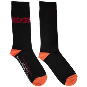 Merch AC/DC: Ac/dc Unisex Ankle Socks: Red Logo (uk Size 6 - 11) UK Size 6 - 11