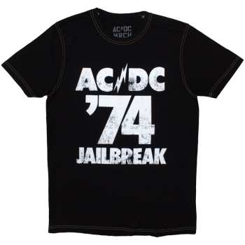 Merch AC/DC: Ac/dc Unisex T-shirt: 74 Jailbreak (back Print & Ex-tour) (large) L