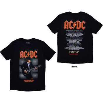 Merch AC/DC: Ac/dc Unisex T-shirt: Angus Soundwall Prw-up Eu Tour '24 (back Print & Ex-tour) (xx-large) XXL