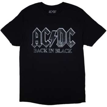 Merch AC/DC: Tričko Back In Black Prw-up Eu Tour '24